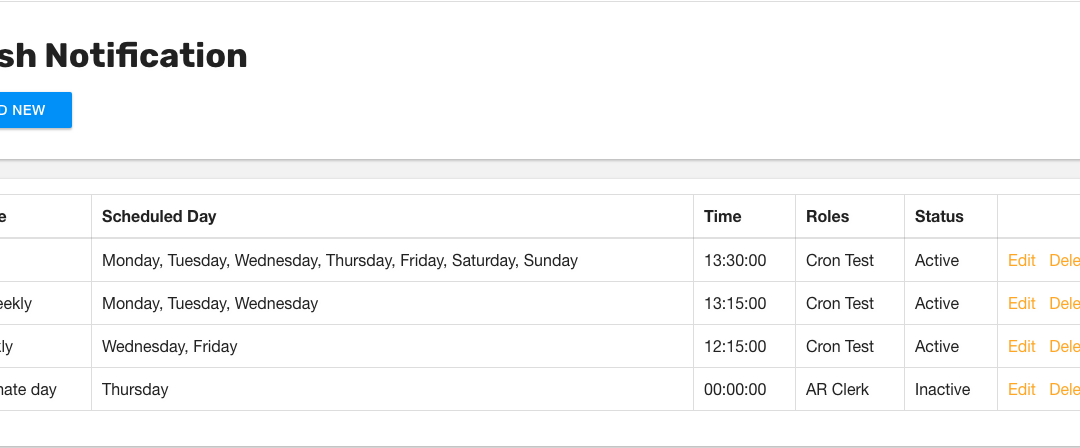 Push Notifications for Performance Scoring