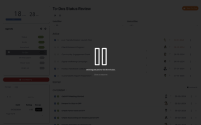 Harnessing the Power of Pause: Maximizing Meeting Effectiveness with Performance Scoring