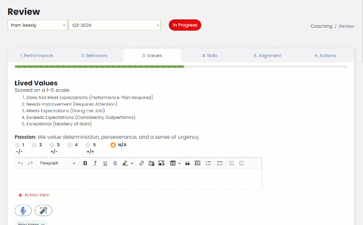Unified Organizational Values