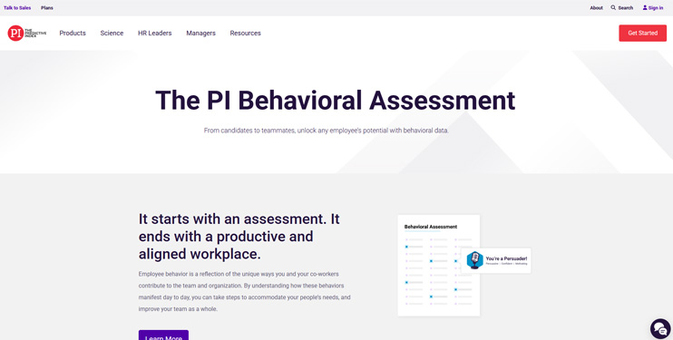 The PI Behavioral Assessment