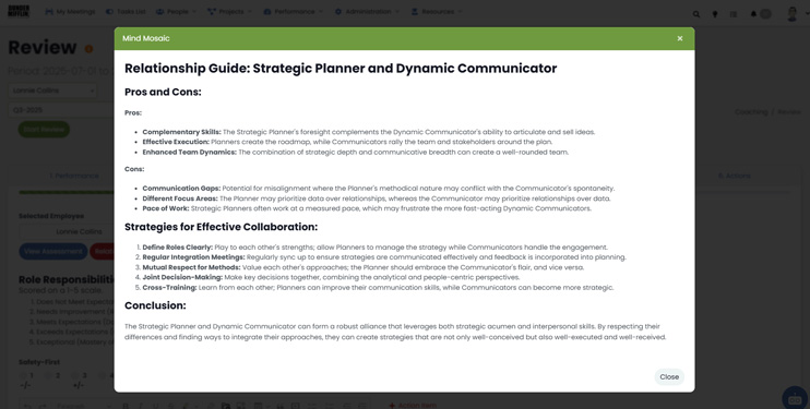 Relationship Guides dynamically-generated based on assessment data