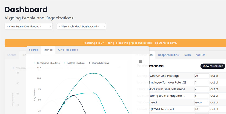 Drag and Drop to customize your dashboard to show only what you need to see