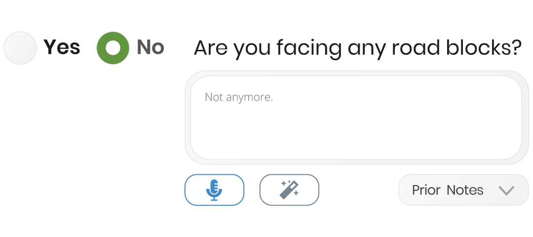 One-on-ones make for quick check-ins with team members by their managers.