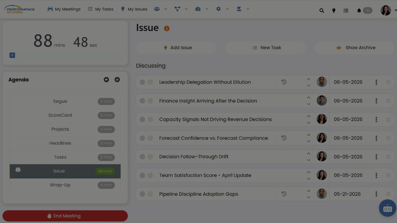Hubspot Embedded in Meetings